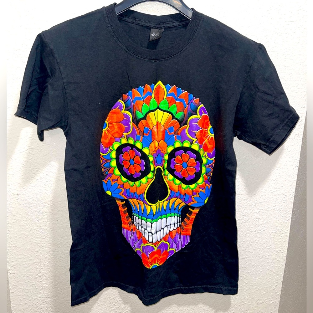 Unisex T-Shirt Día de los Muertos/Day of the dead double sided